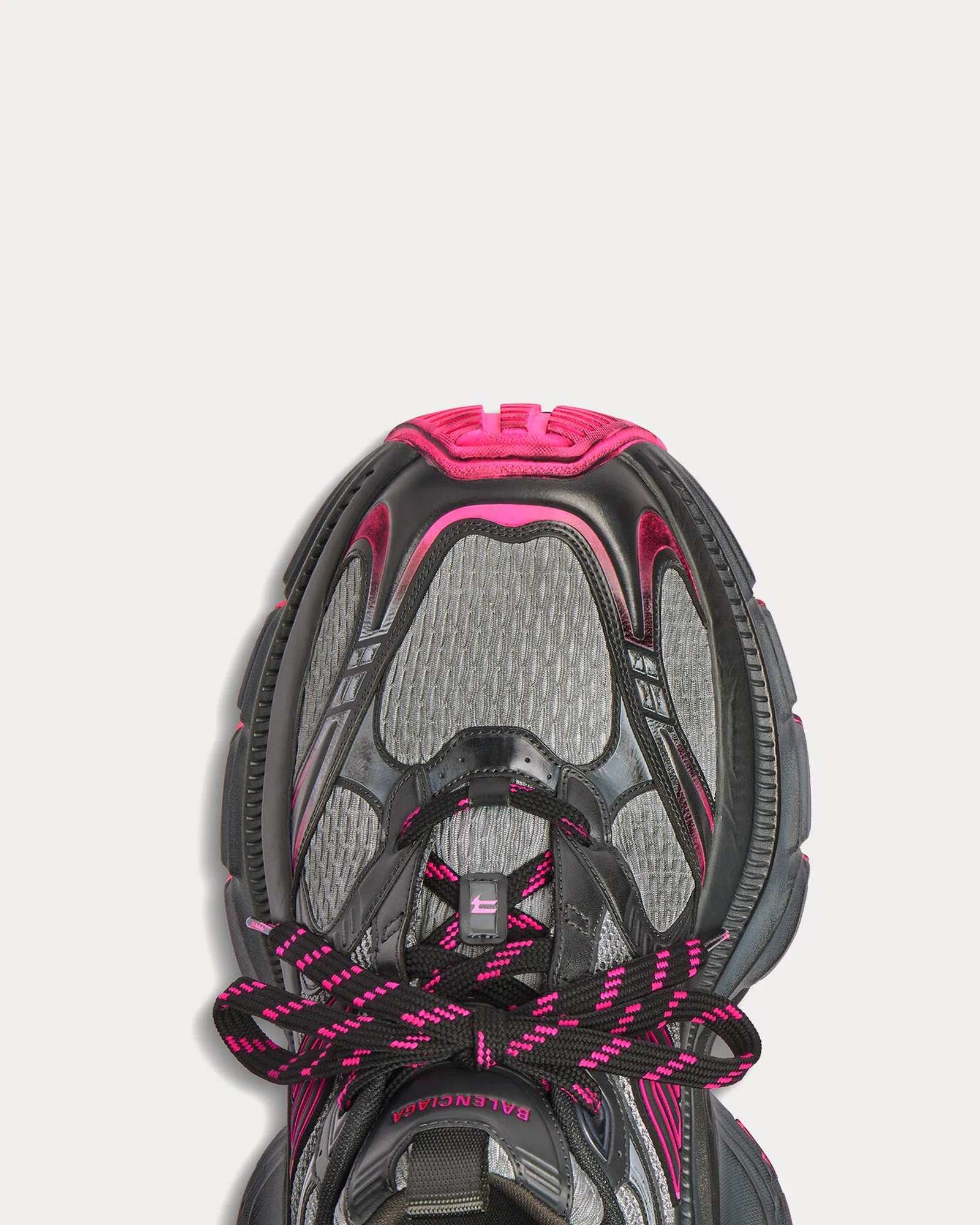 10XL Mesh, TPU & Rubber Grey / Pink / Black Low Top Sneakers