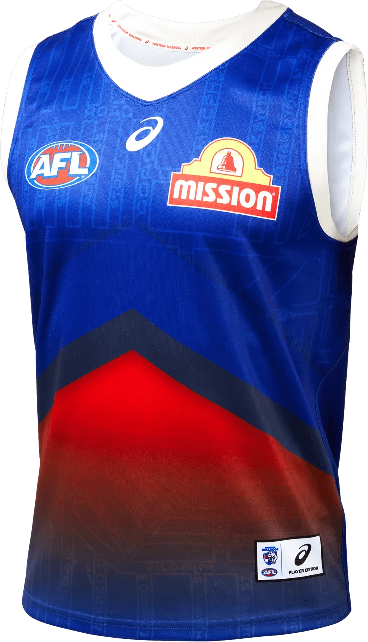 AFL 2024 Training Guernsey - Western Bulldogs - Adult - ASICS