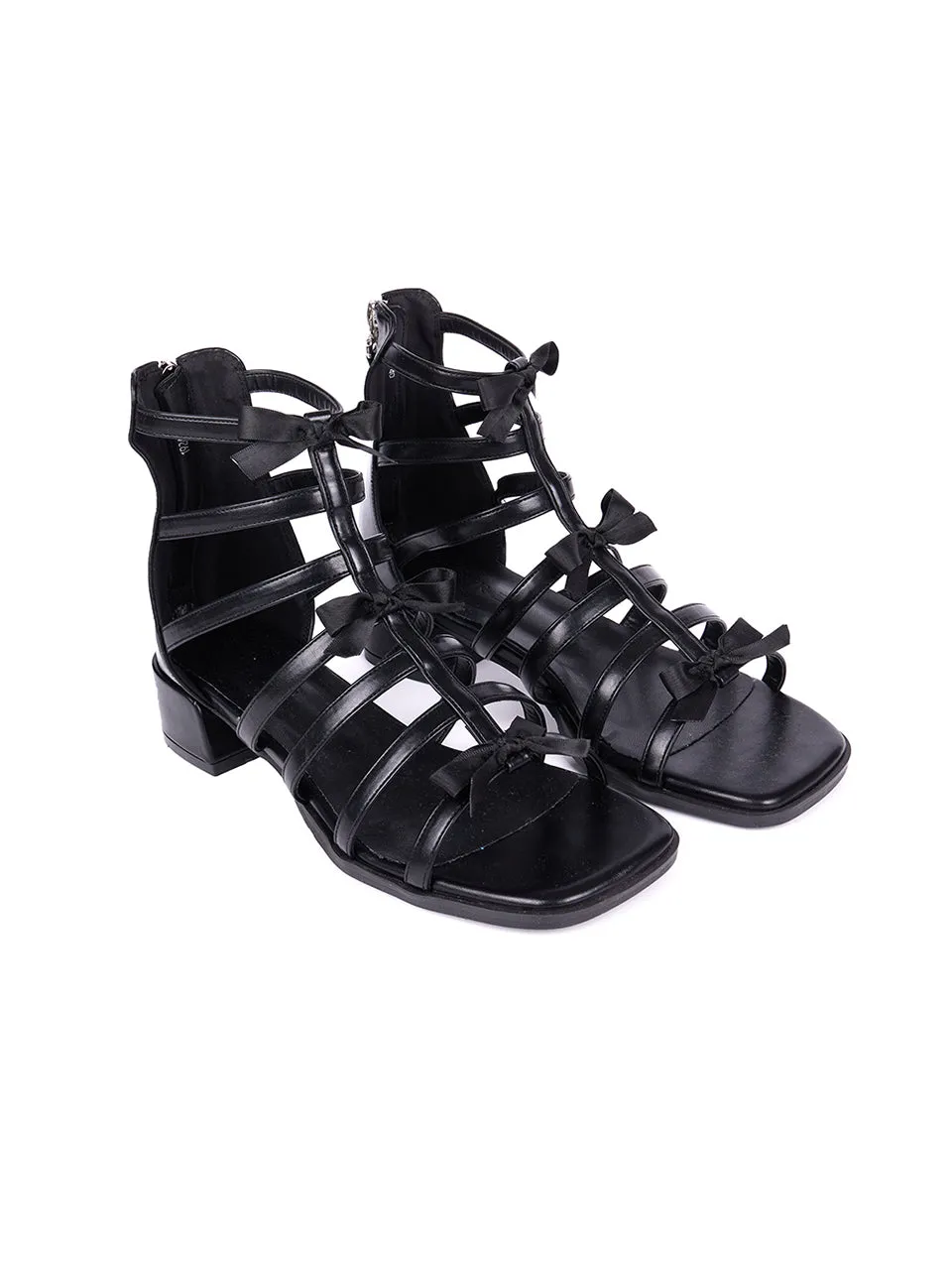 AR-3301 Strap Middle Heeled Ankle Boots