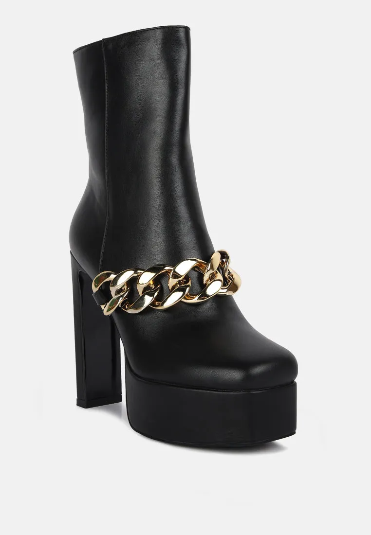 bambini high platform ankle boots