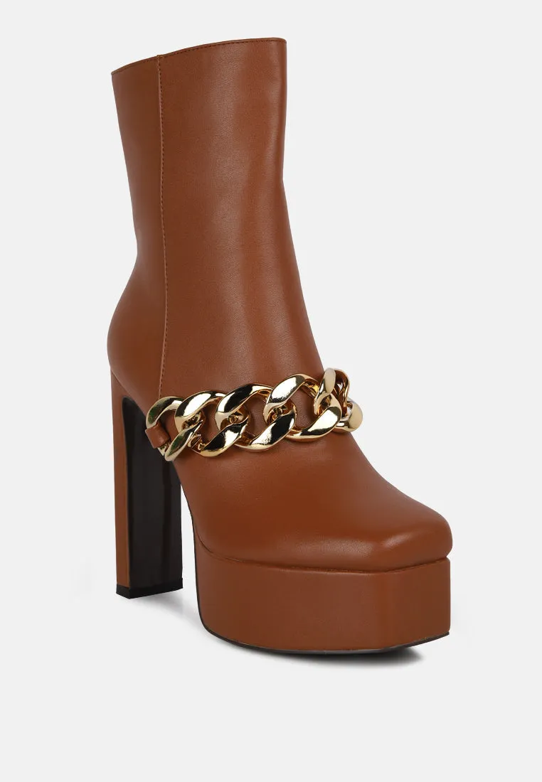 bambini high platform ankle boots