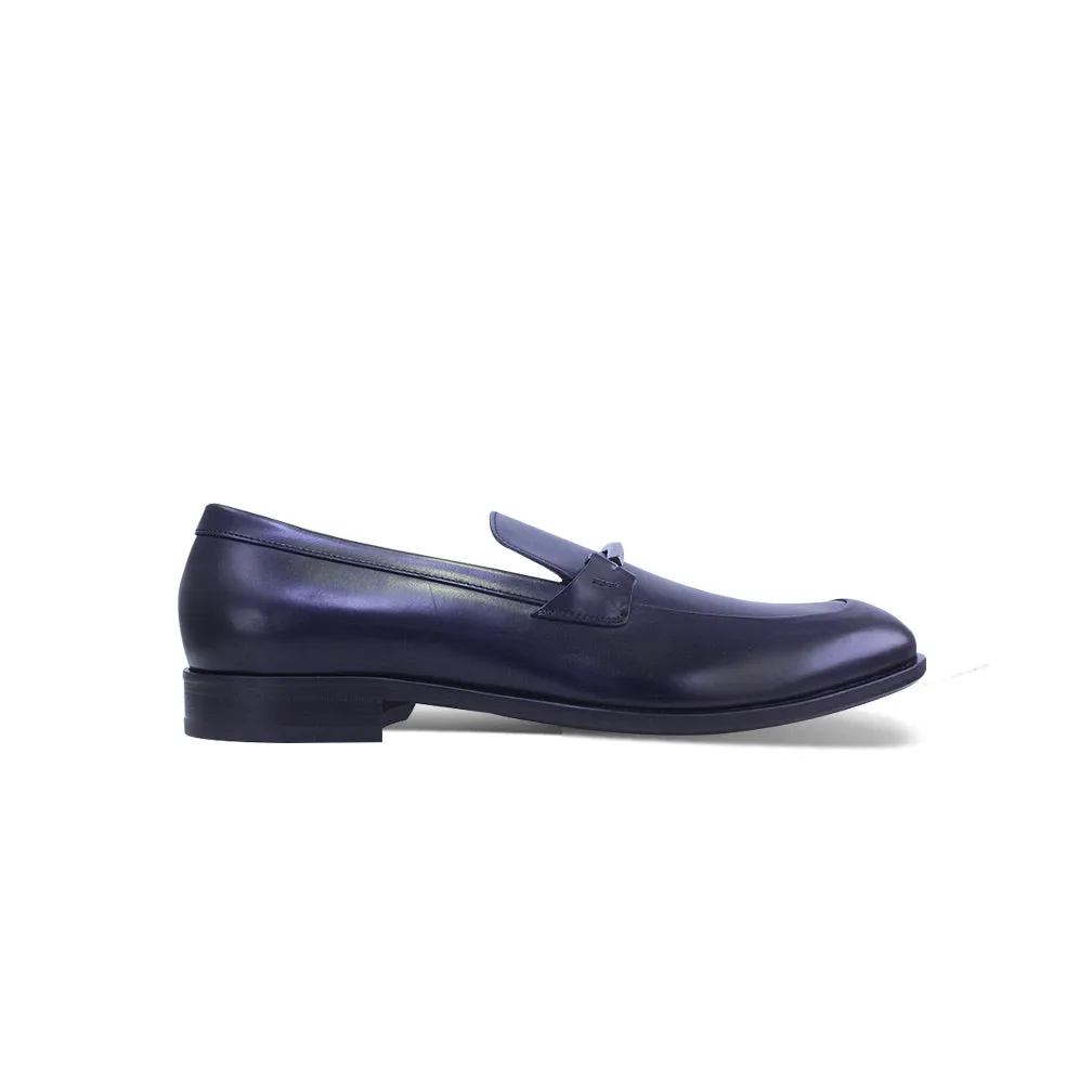 Boss Loafers In Portuguese Leather With Logo-engraved Hardware - TB0393