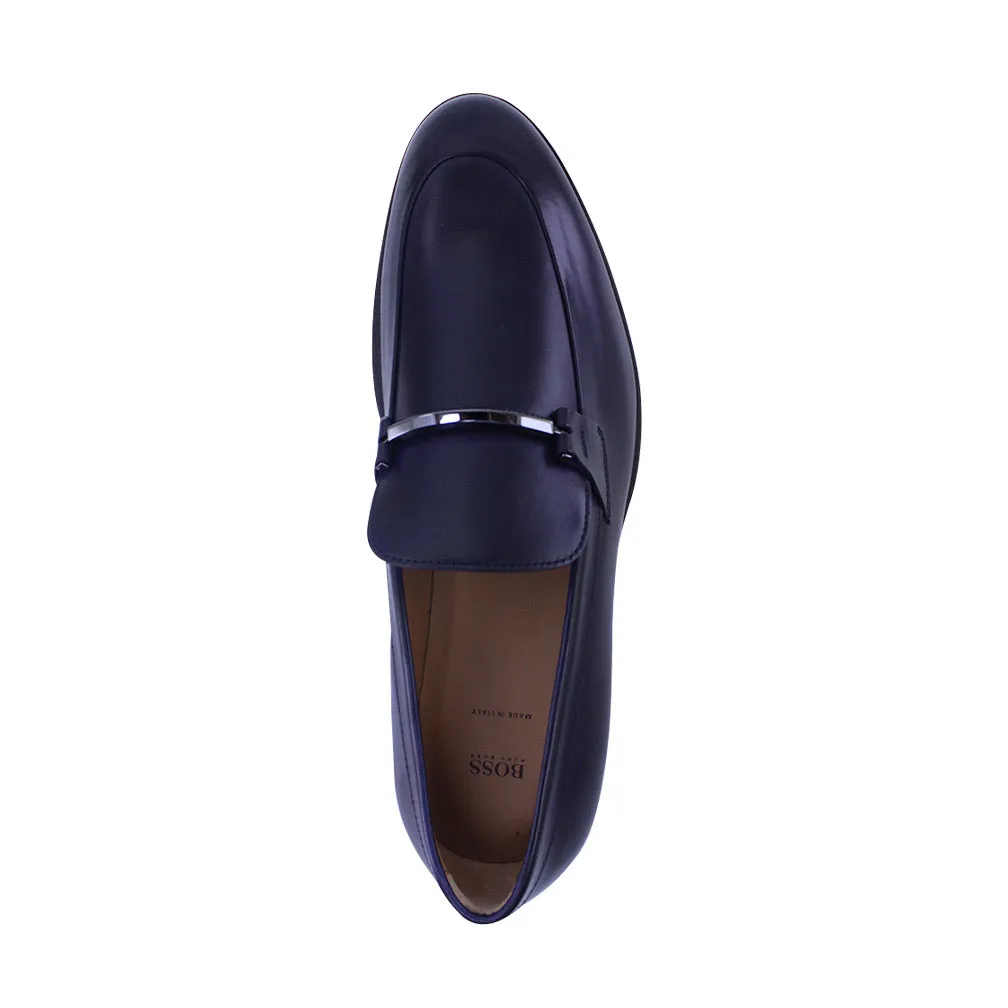 Boss Loafers In Portuguese Leather With Logo-engraved Hardware - TB0393