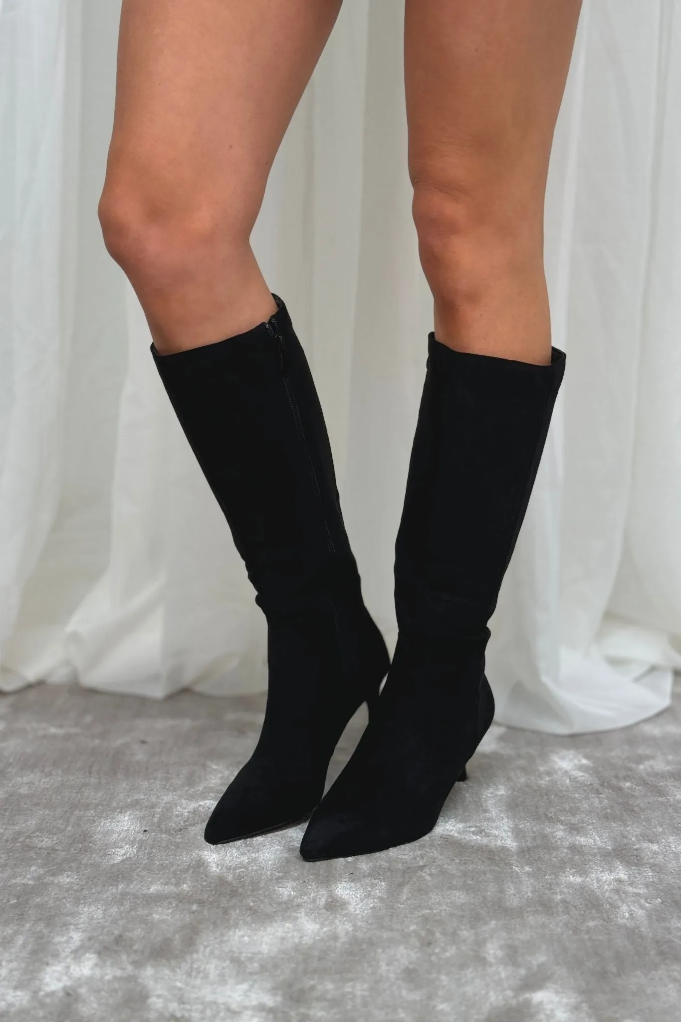 Cathy Heeled Boots In Black