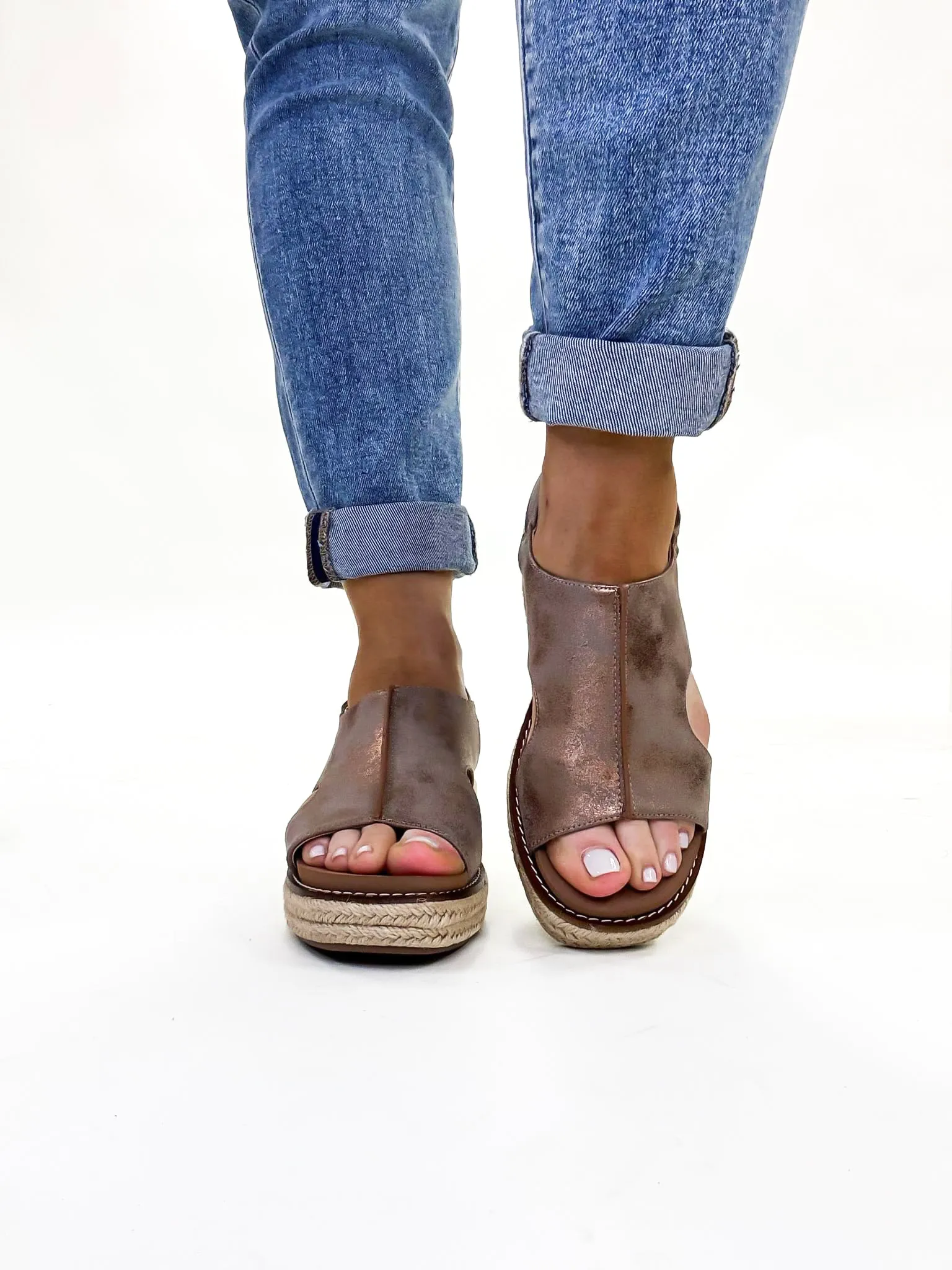 Corky's Bronze Metallic Ready or Not Wedges