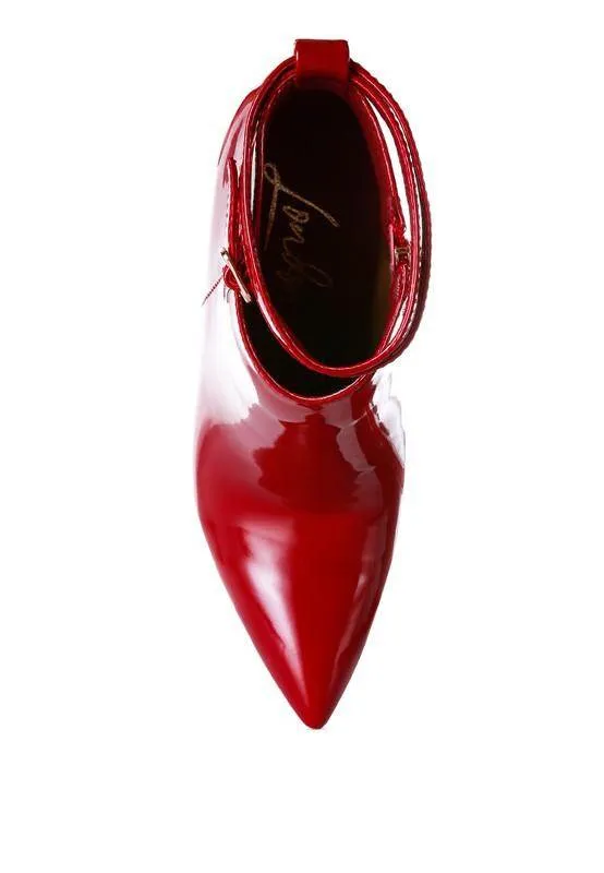 Love Potion Pointed Toe High Heeled Ankle Boots