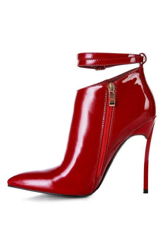 Love Potion Pointed Toe High Heeled Ankle Boots