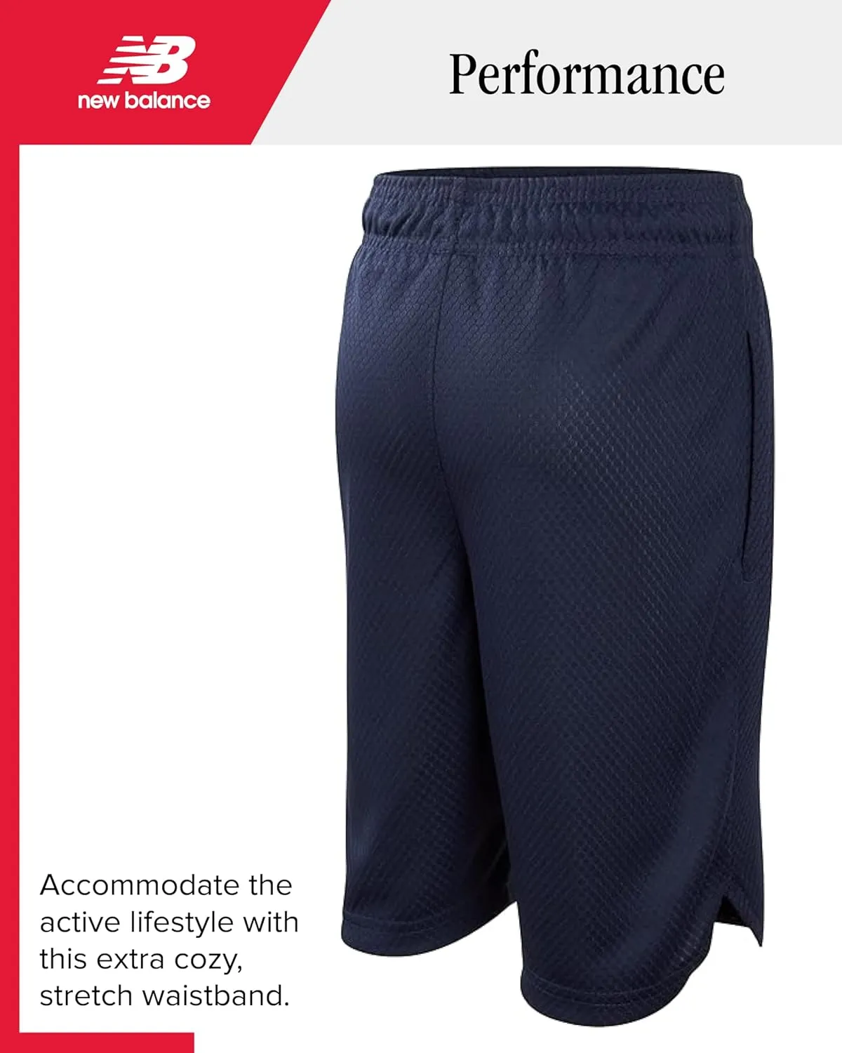 New Balance Boys' Active Shorts - Performance Gym Shorts with Pockets - Kids' Mesh Athletic Shorts for Boys' (Size: 4-20)