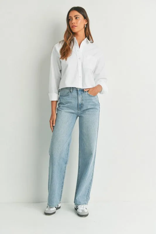 NEWEST ARRIVAL Light Denim High Rise Skater Jeans