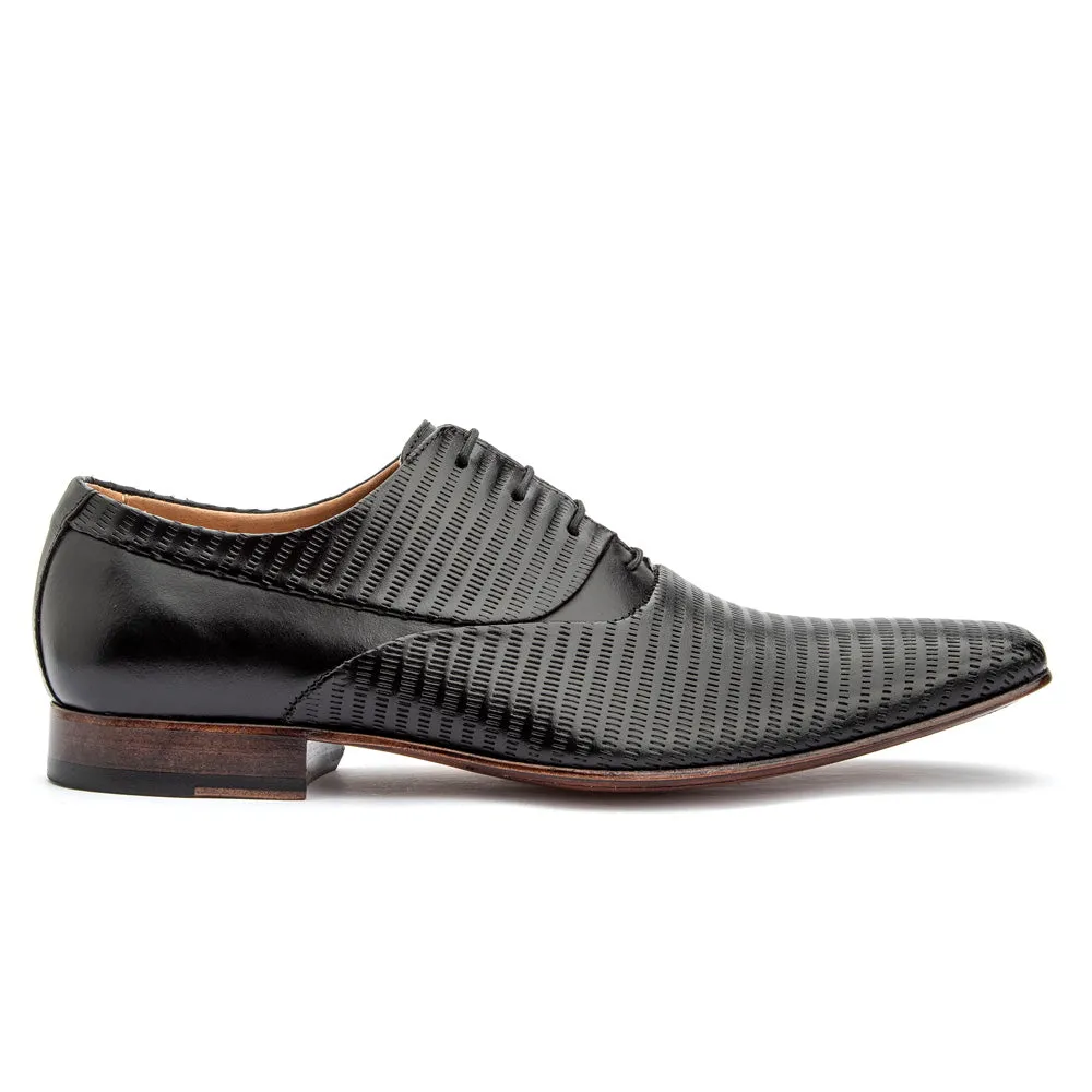 Oxfords Classic Shoes Printed Leather Dress Lace Up Italian Style