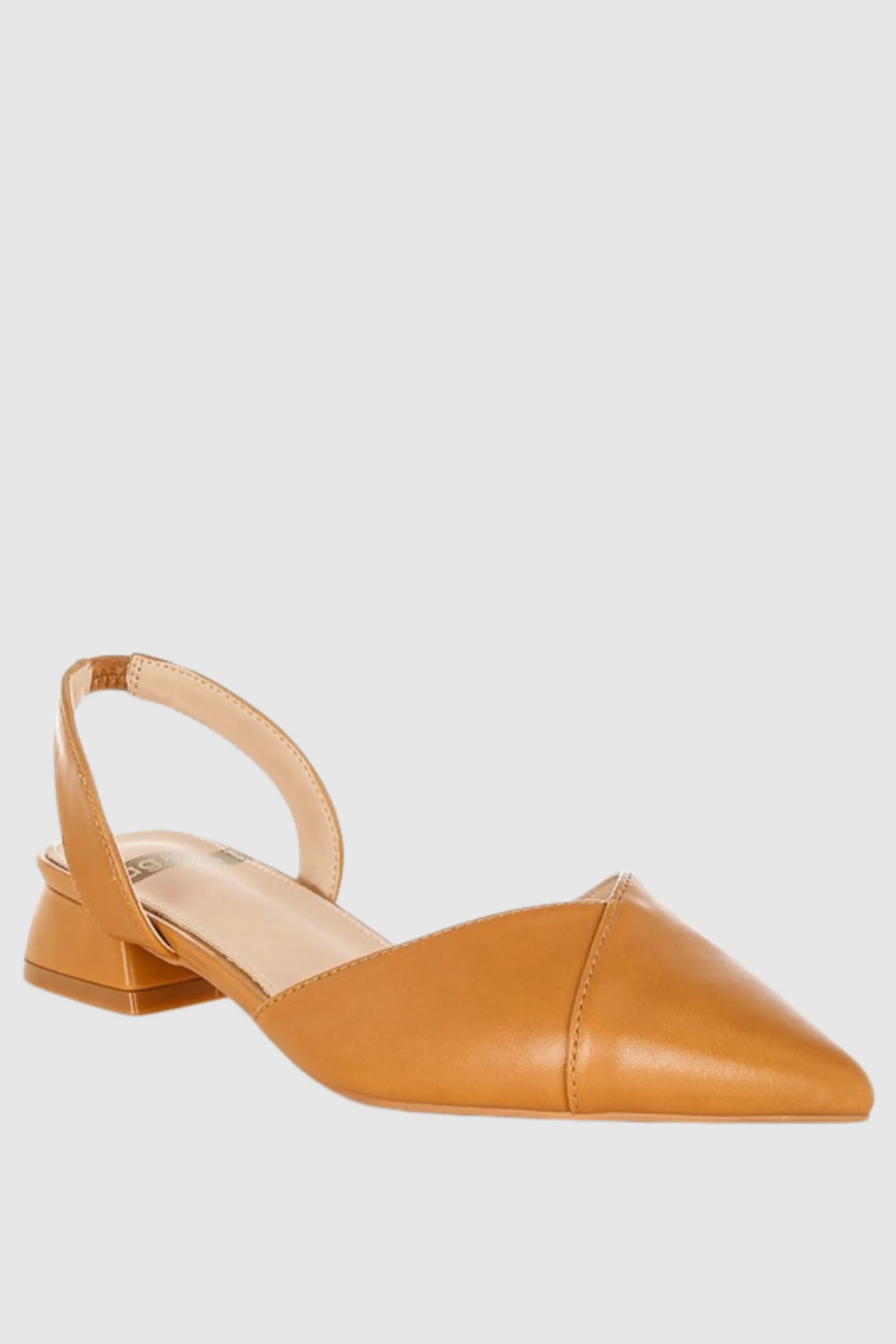 Soft Genuine Leather Slingback Flats