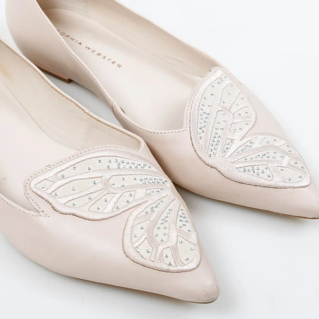 Sophia Webster Butterfly Embellished Flats Size 36