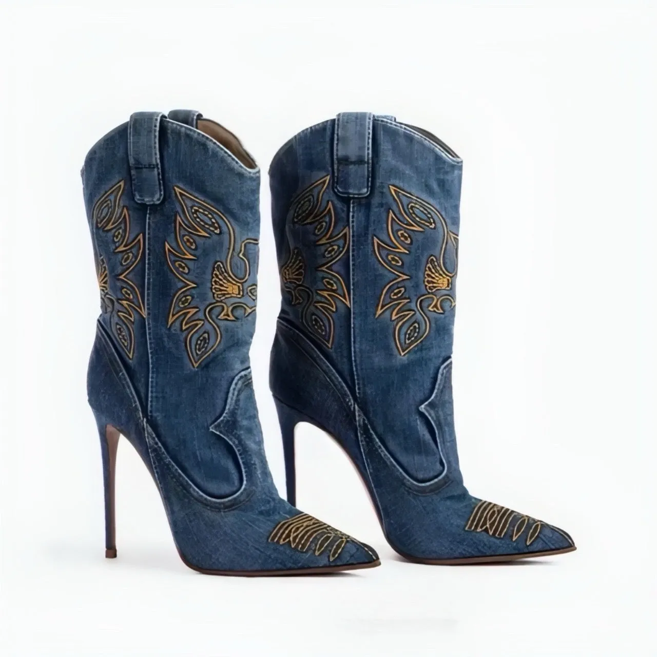 Southern Cowgirl High Heeled Boots