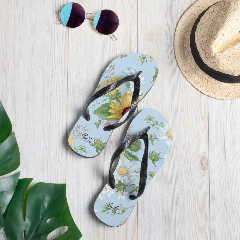 Sunflower Flip-Flops
