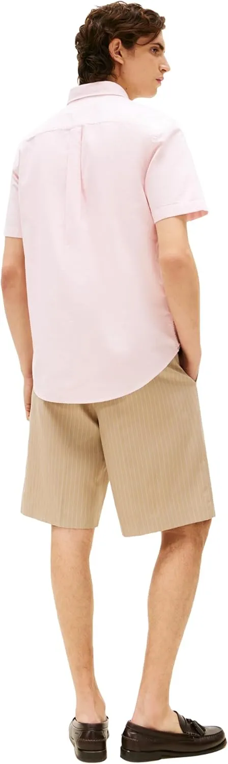 Tommy Hilfiger Short Sleeve Oxford Regular Fit, Men's Button Down Shirts