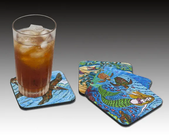 Tropical Flip Flops Coaster